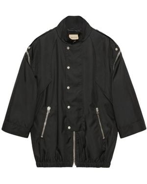 Gucci Metamorfosi Printed Detachable Sleeved Jacket - Black