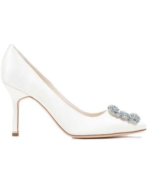 Manolo Blahnik Hangisi 95Mm Pumps - White
