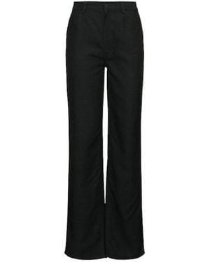 Loulou de Saison Casual Trousers With Belt Loops - Black