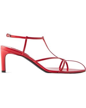 Jil Sander Pointed-Toe Heeled Sandals - Pink