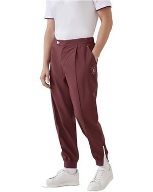 Brunello Cucinelli Logo-Print Track Pants - Red