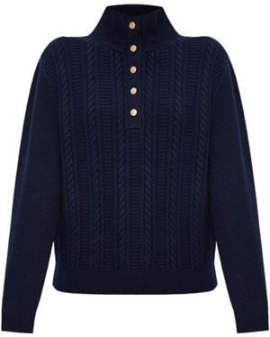 A.P.C. Turtleneck Knitted Sweater - Blue