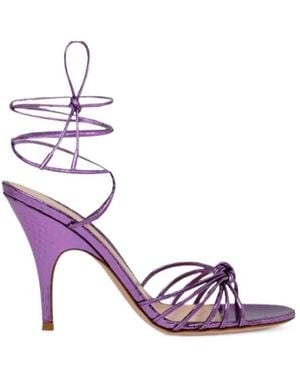 Gianvito Rossi Strappy High-Heeled Sandals - Purple
