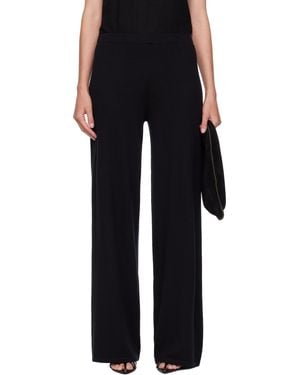 Lisa Yang Aina Elasticated Waistband Palazzo Pants - Black