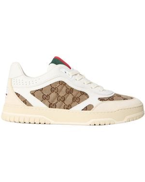 Gucci Lace-Up Casual Sneakers - Natural