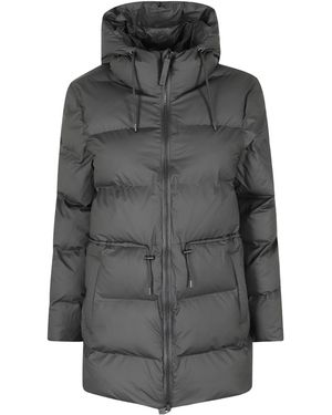 Rains Zippered Quilted Cotton Jacket - Gray