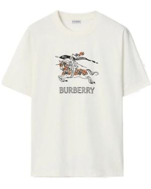 Burberry Cotton Ekd T-Shirt - White