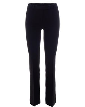 Patrizia Pepe Slit-Hem Trousers - Blue