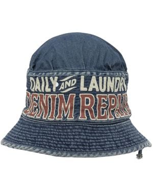 Kapital Lettering Bucket Hat - Blue
