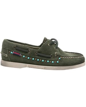 Sebago Suede Loafers - Green