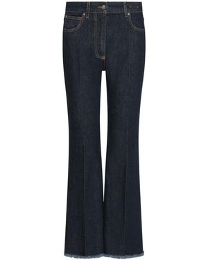Marella Flared Cropped Jeans - Blue