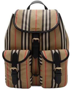 Burberry Icon Stripe Nylon Backpack - Multicolor