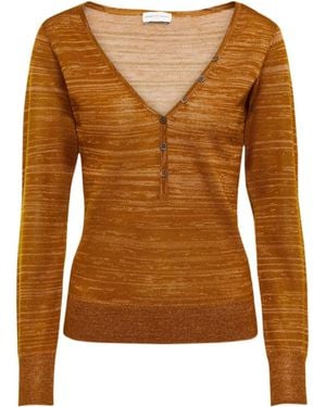 Dries Van Noten Long-Sleeved Sweater - Brown