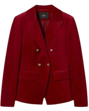 Twinset Double-Breasted Blazer - Red