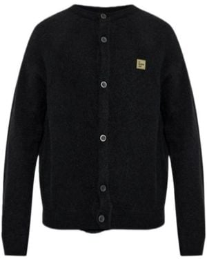 American Vintage Logo Patch Cardigan - Black