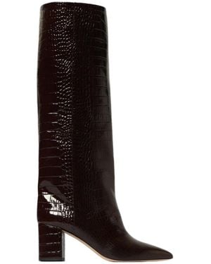 Paris Texas Pointed-Toe Boots - Black