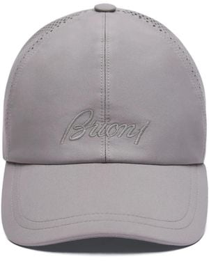 Brioni Perforated Performa Baseball Hat - Grey