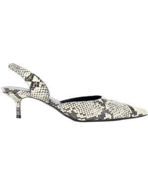 STAUD Sebastian High-Heeled Sandals - White