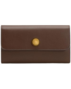 Ami Paris Carrousel Continental Leather Wallet - Brown