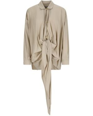 DARKPARK Romy Drap Shirt - Natural