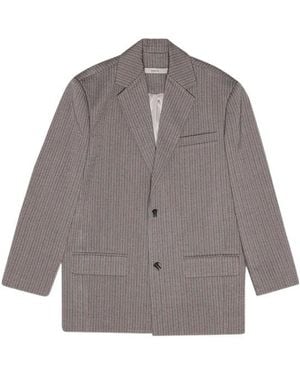 REMAIN Birger Herringbone Blazer - Gray
