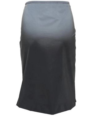 Alexander Wang Reflective Mid-Waist Midi Skirt - Grey