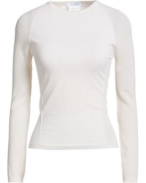 Max Mara Solid-Color Thin Knit Top - White
