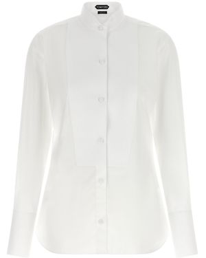 Tom Ford Tuxedo Shirt - White