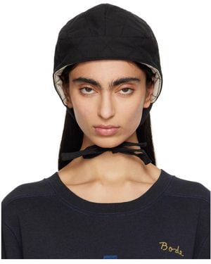 Bode Bloomstein Padded Quilted Hat - Blue