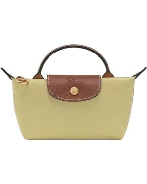 Longchamp Le Pliage Original Top Handle Bag - Metallic