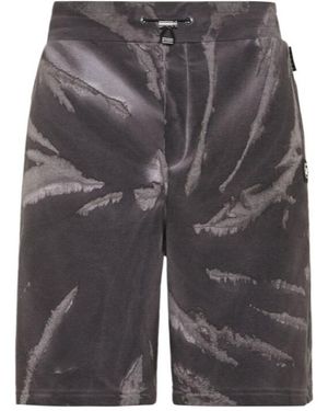 Philipp Plein Tie-Dyed Shorts - Grey