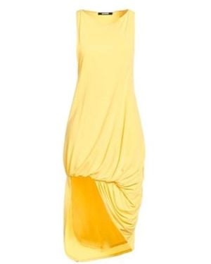 Jacquemus Solid-Color Sleeveless Dress - Yellow