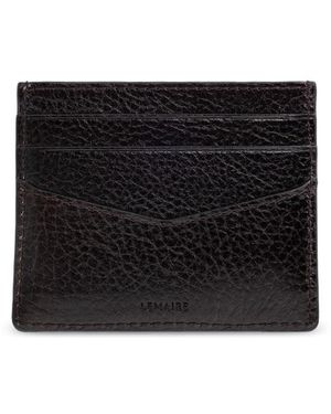 Lemaire Logo-Detail Card Holder - Black