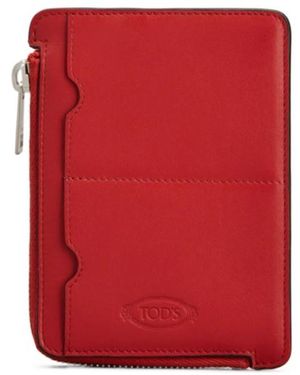 Tod's Zipper Clutch - Red