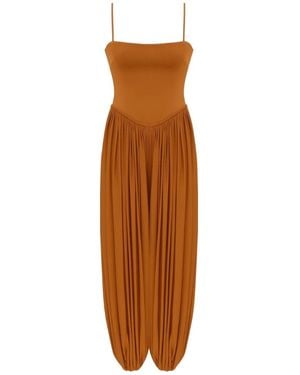 Zimmermann Luna Corset Jumpsuit - Brown