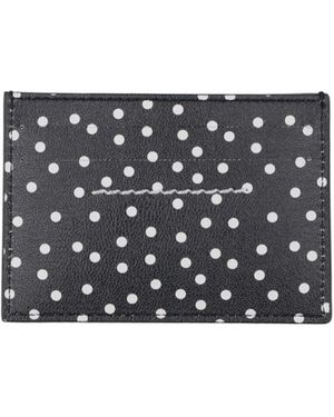 MM6 by Maison Margiela Minimalist Polka Dot Card Holder - White