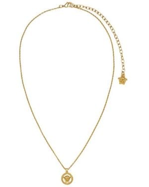 Versace Medusa Pendant Polished Effect Necklace - Metallic
