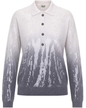 Liu Jo Sequined Jumper - Blue