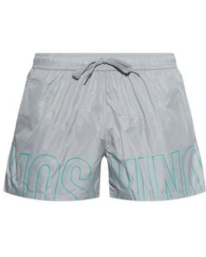 Moschino Drawstring Swim Trunks - Blue