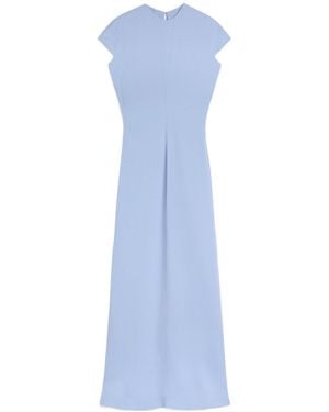 Jil Sander Envers Satin Evening Dress - Blue