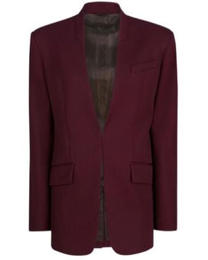The Attico The Long Sleeved Jacket - Purple