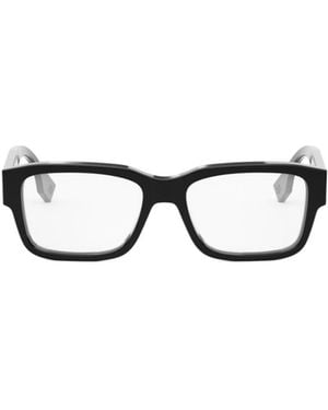 Fendi Eyewear Rectangle-Frame Glasses - White