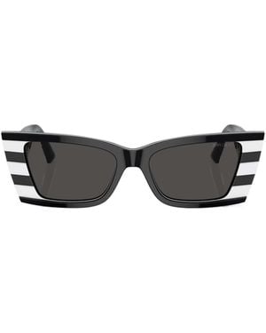Jimmy Choo Eyewear Cat-Eye Frame Sunglasses - White