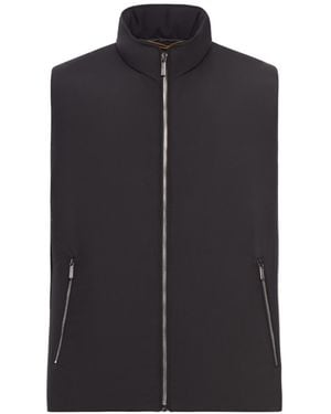 Moorer Zip-Fastening Gilet - Black