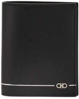 Ferragamo Gancini Credit Card Holder - Black