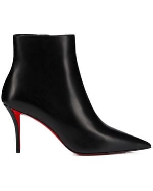 Christian Louboutin Miss Z Booty Zipped Booties - Black