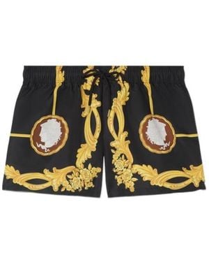 Versace Barocco-Print Swim Shorts - Multicolor