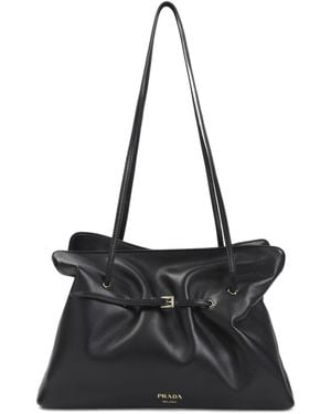 Prada Dada Large Nappa Leather Tote Bag - Black