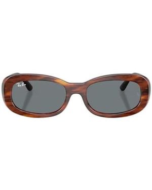 Ray-Ban Geometric Frame Sunglasses - White