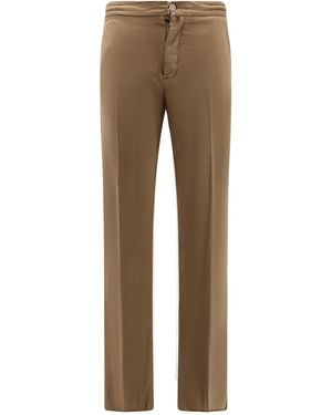 Kiton Essential Drawstring Trousers - Natural